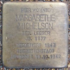 Stolperstein dedicated to Margarethe Michelson