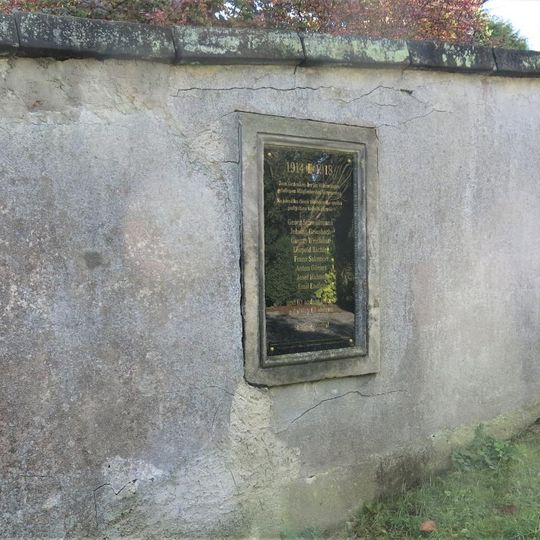 World War I plaque in Jiřetín pod Jedlovou