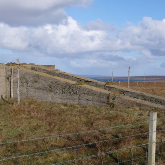 Stromabank Hotel, anti-aircraft battery, radar site and camp 150m NW of