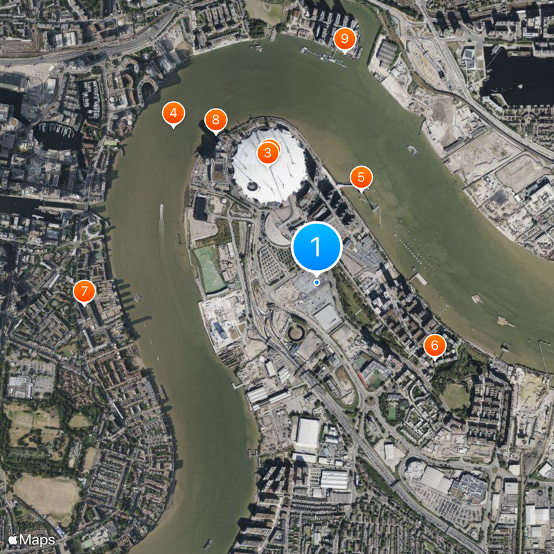 Greenwich Peninsula Map