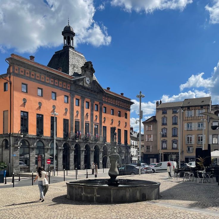 Fountain at the town hall square