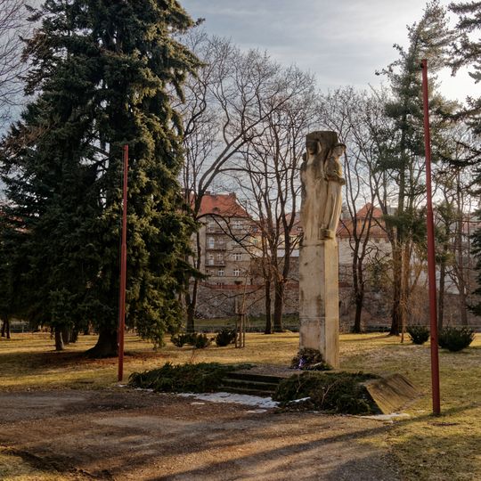 Památník bojů a vítězství nad fašismem v Městském parku v Českém Krumlově