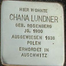 Stolperstein dedicated to Chana Lundner