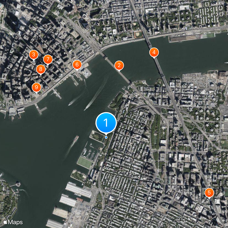 Brooklyn Bridge Park Mappa