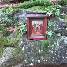 Obrázek X. zastavení křížové cesty v areálu Bratrského oltáře