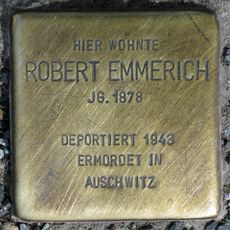 Stolperstein en memoria de Robert Emmerich
