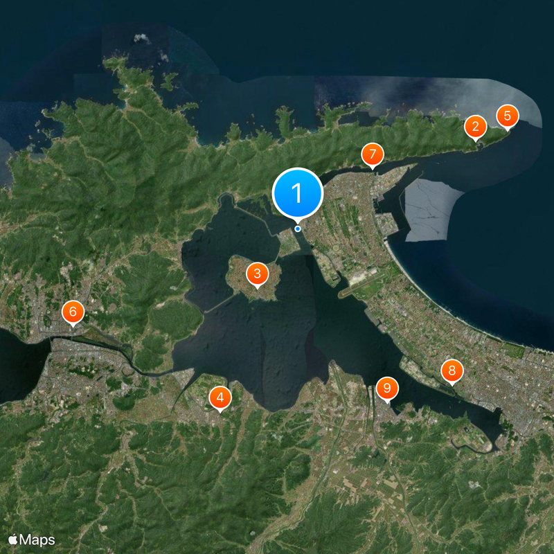 Eshima Ohashi Bridge Kaart