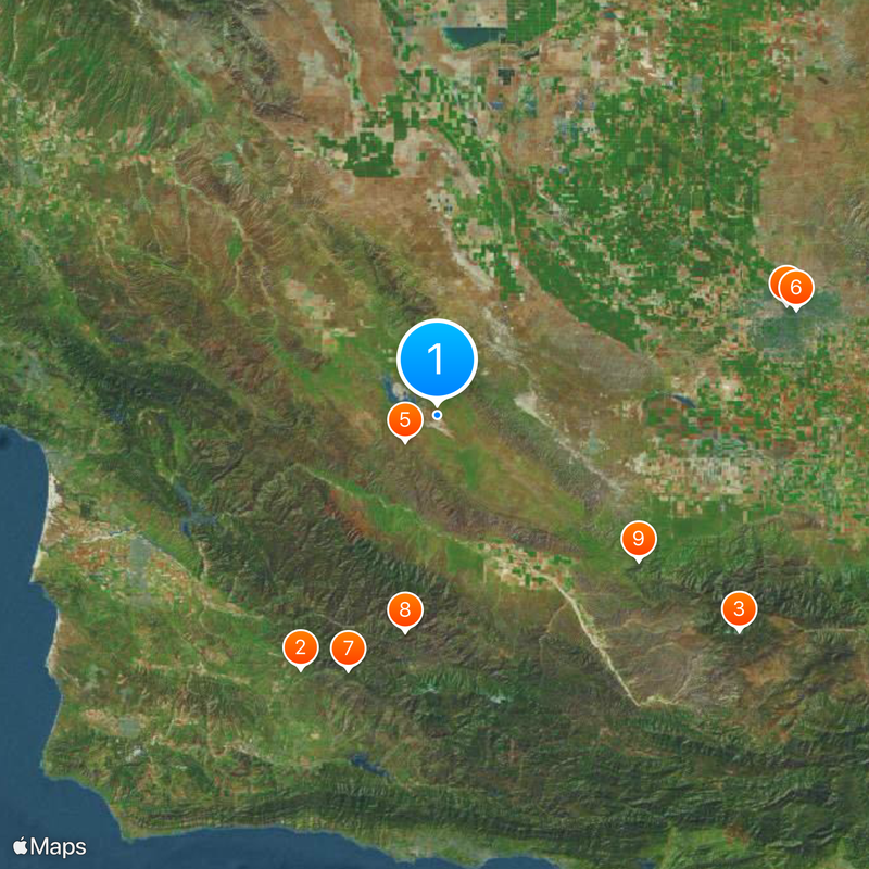 Carrizo Plain Map
