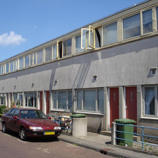 Kubusvorminge eengezinswoningen in de Kiefhoek