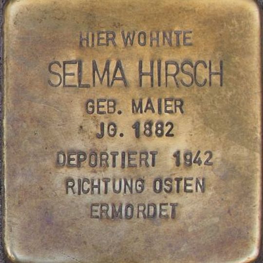 Stolperstein für Selma Hirsch