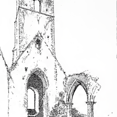 Remains of All Saints Church 25 metres south of Church of St James