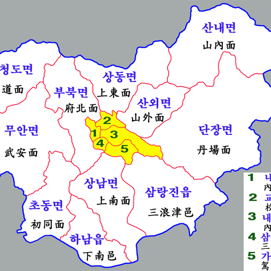 Sannae-myeon, Miryang