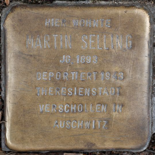 Stolperstein en memoria de Martin Selling