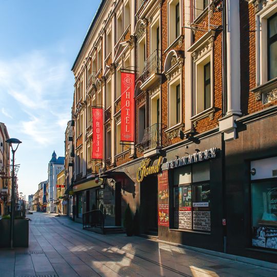 Modrzejowska street in Sosnowiec