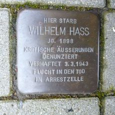 Stolperstein en memoria de Wilhelm Hass