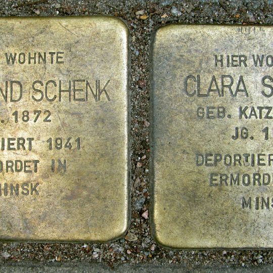 Stolperstein en memoria de Clara Schenk
