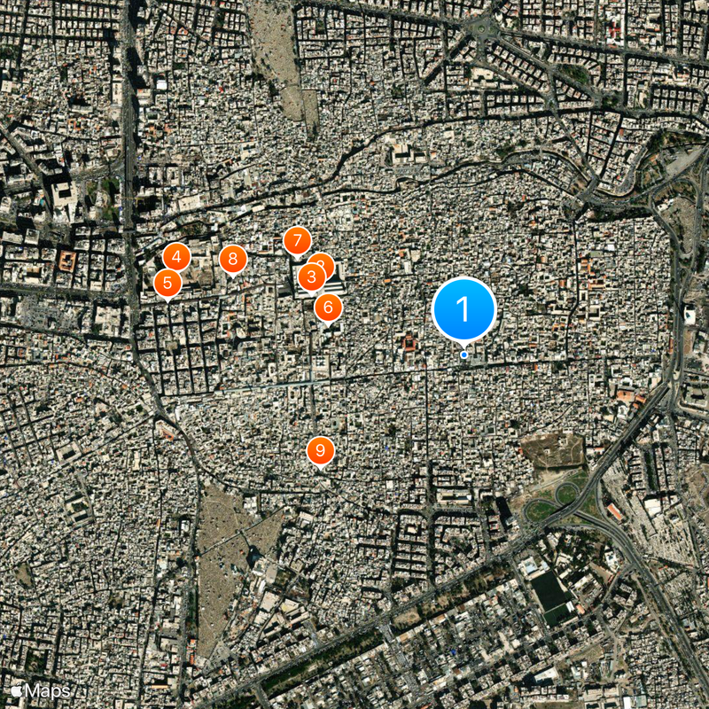 Griechisch-Orthodoxes Patriarchat von Antiochien Karte