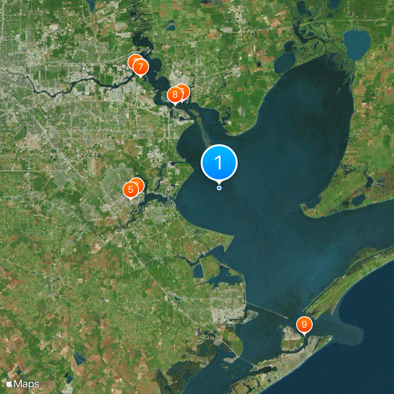 Galveston Bay Map