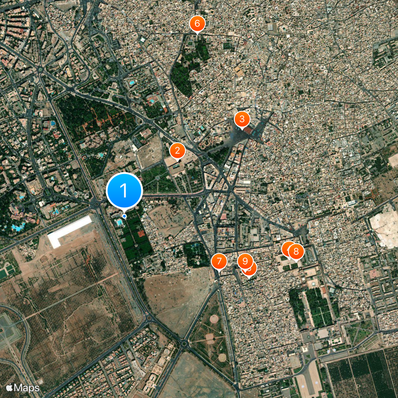 La Mamounia Map