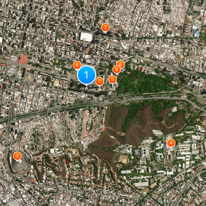 Parque Central Complex Map