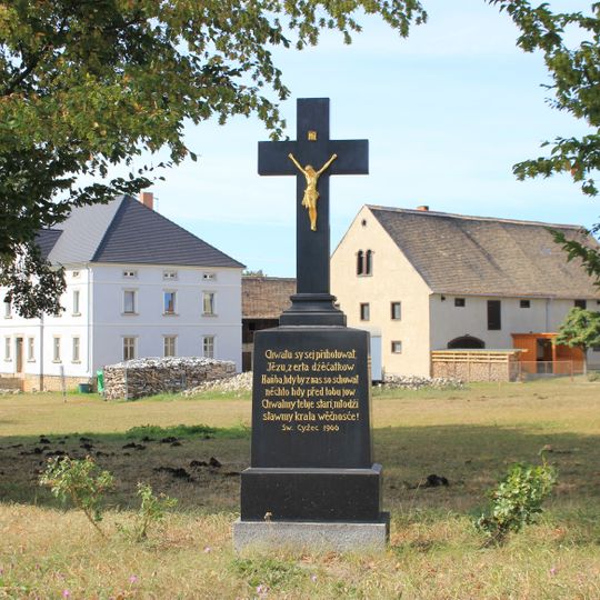 Wegkreuz der Familie Cyž in Prautitz