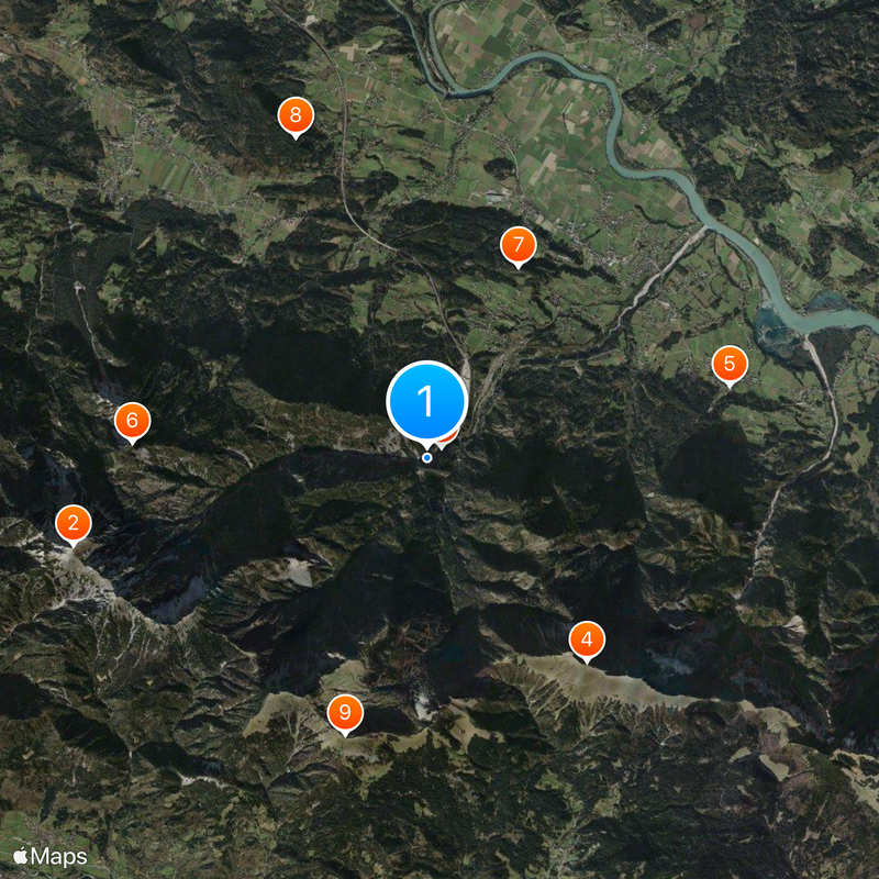 Karawanks Tunnel Mapa