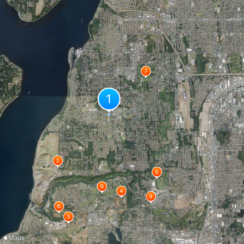 University Place Mapa