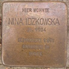Stolperstein dedicated to Nina Idzkowska