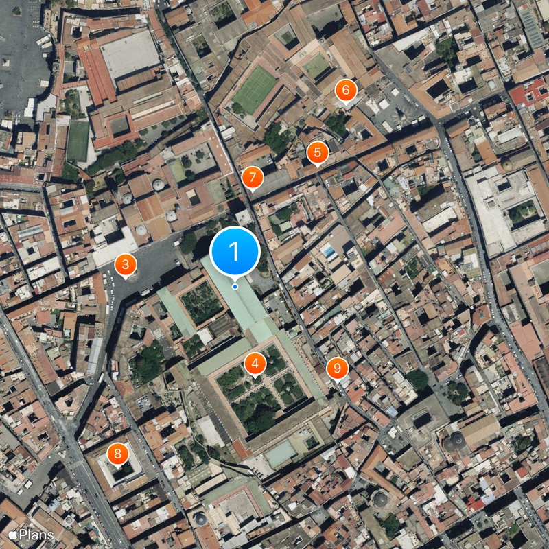 Basílica de Santa Clara Mapa