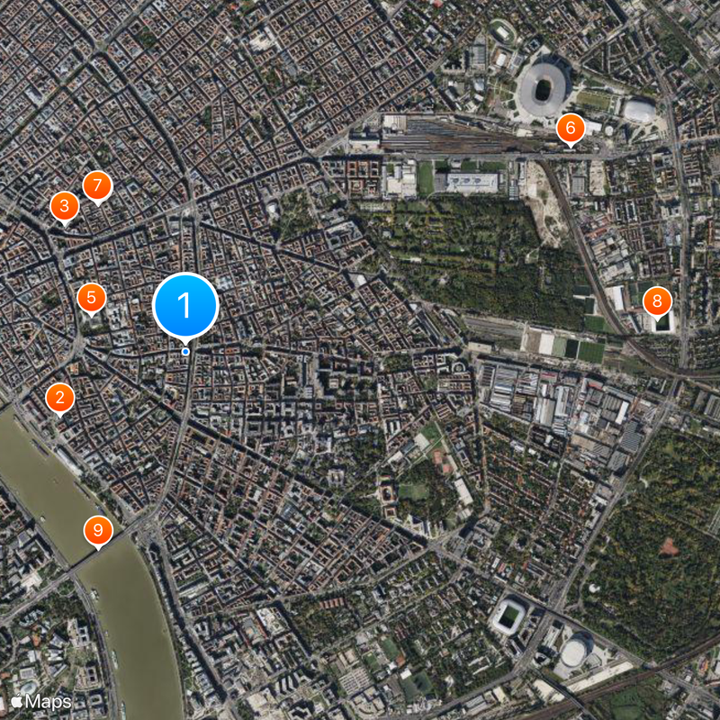 Budapest District VIII Mapa