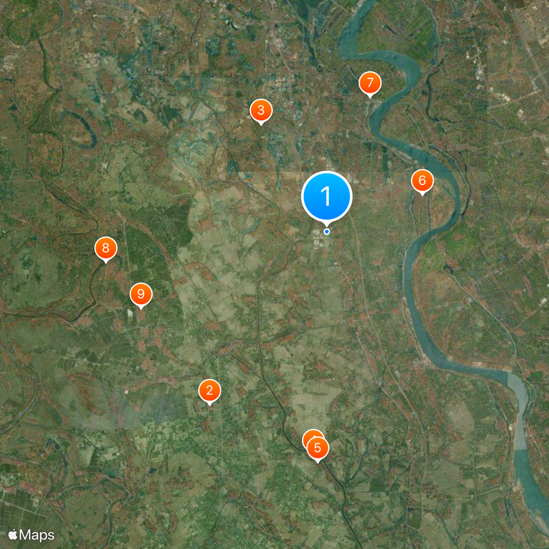 Thường Tín District Karte