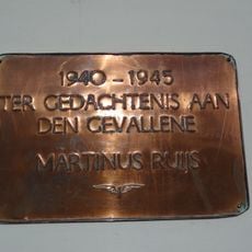 Plaquette in het NS-station