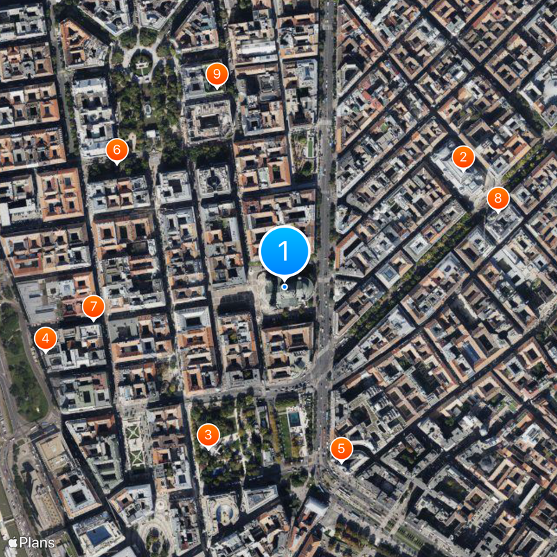 St. Stephen's Basilica Map