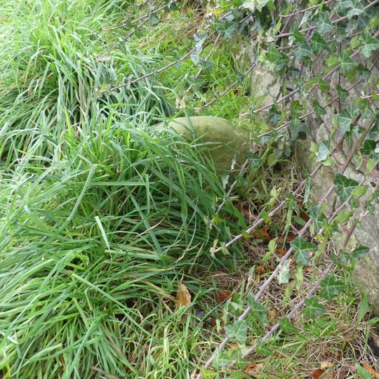 Distance stone on towpath 20 metres north of canal aqueduct