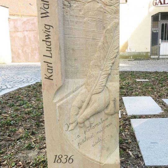 Pomník Karla Ludwiga Watzky v Pivovarské ulici ve Stříbře