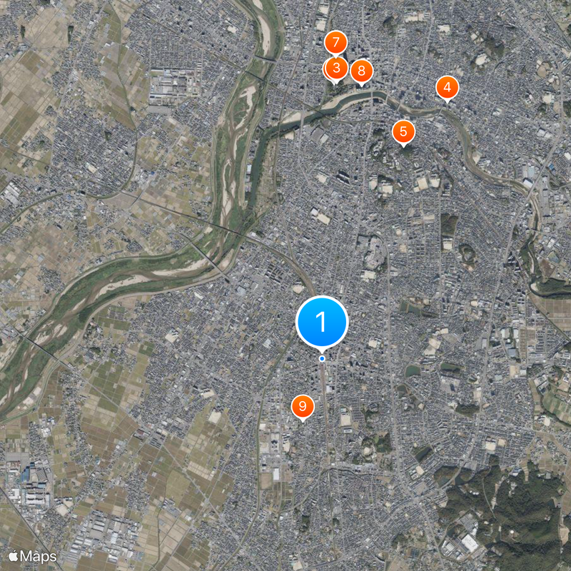 Okazaki Station Map