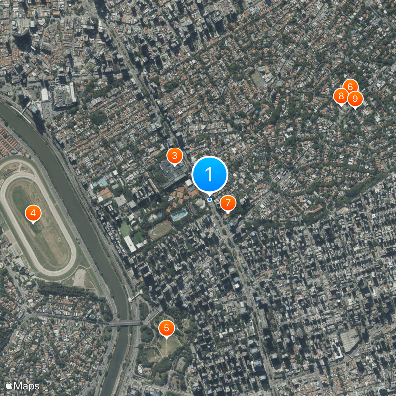 Brigadeiro Faria Lima Avenue Map