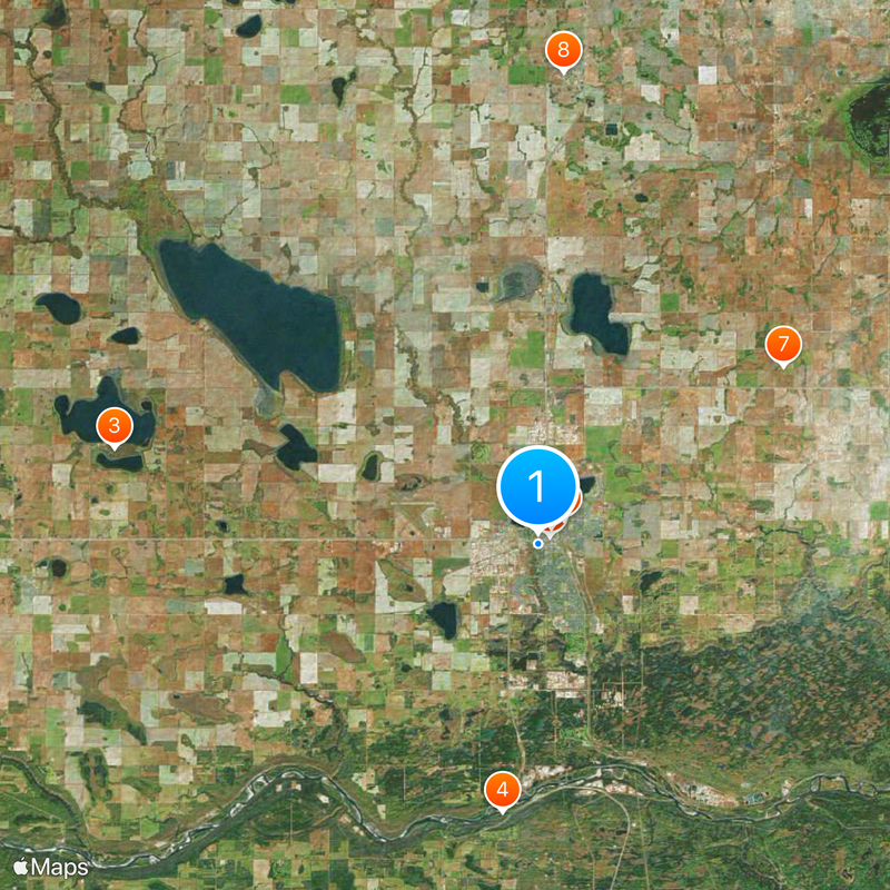 Grande Prairie Kaart