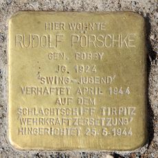 Stolperstein en memoria de Rudolf Pörschke