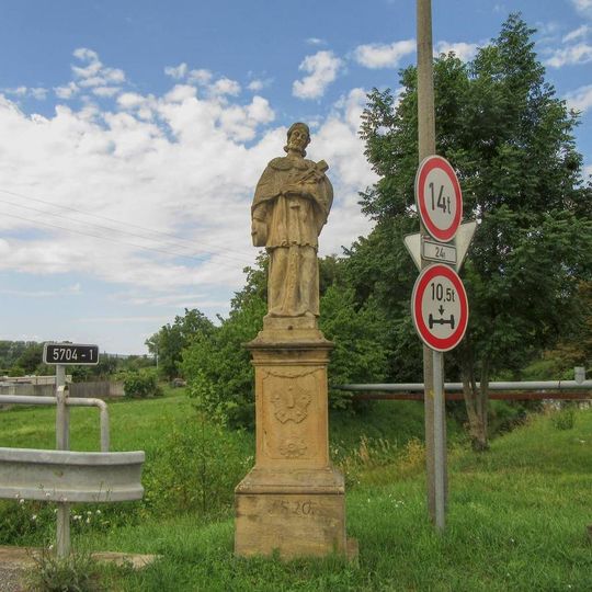 Socha svatého Jana Nepomuckého v Bystročicích