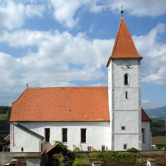 Pfarrkirche und Friedhof in Sankt Martin im Granitztal