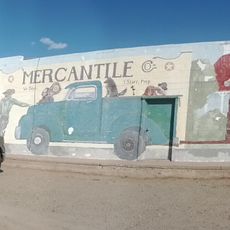 Mercantile and feed mural