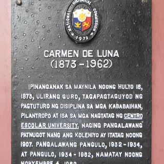 Carmen de Luna historical marker