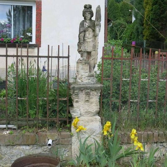 Socha svatého Floriána v Horní ulici v Mojžíři