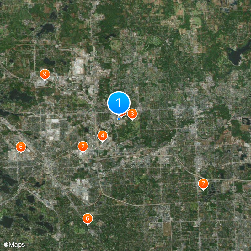 Oakland University Map