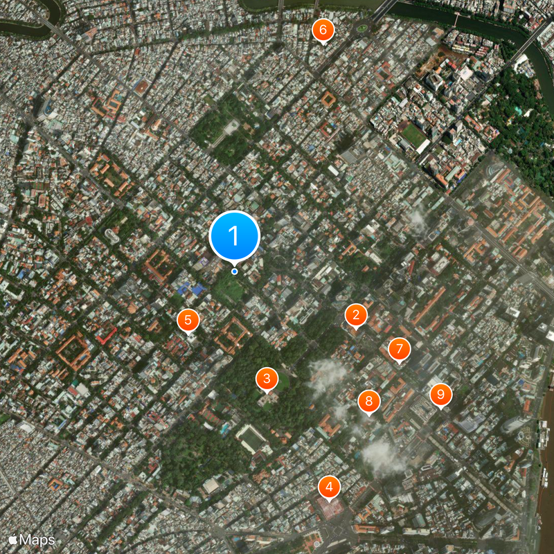 Ho Chi Minh City Architecture University Map