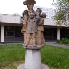 Children with a Kite