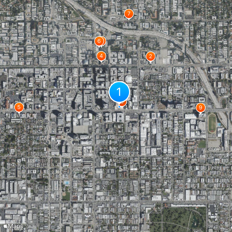 Hollywood Palladium Mapa