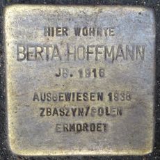 Stolperstein dedicated to Berta Hoffmann