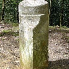 Milestone, Byway 500 near Gibbet Hill